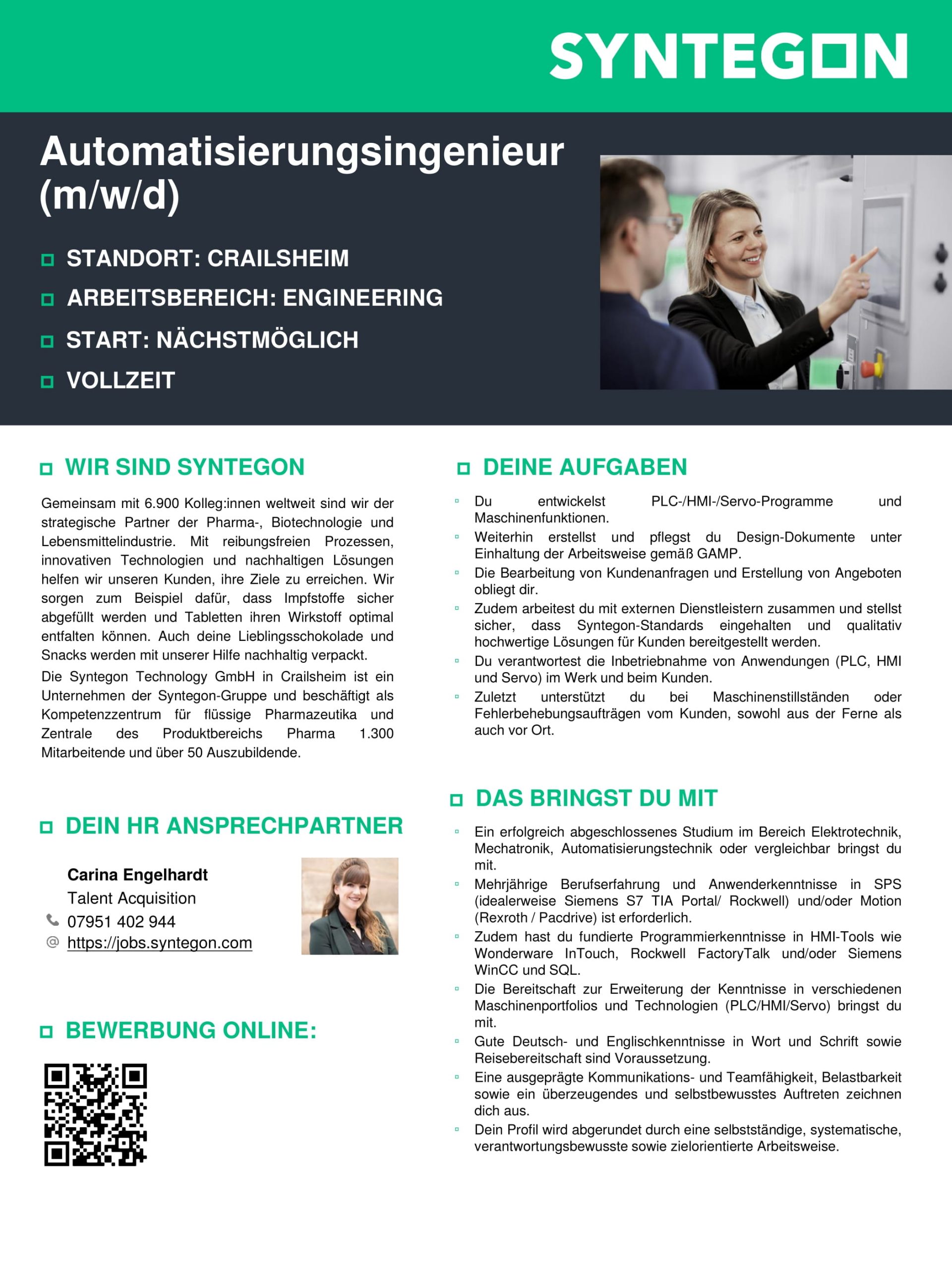 Automatisierungsingenieur