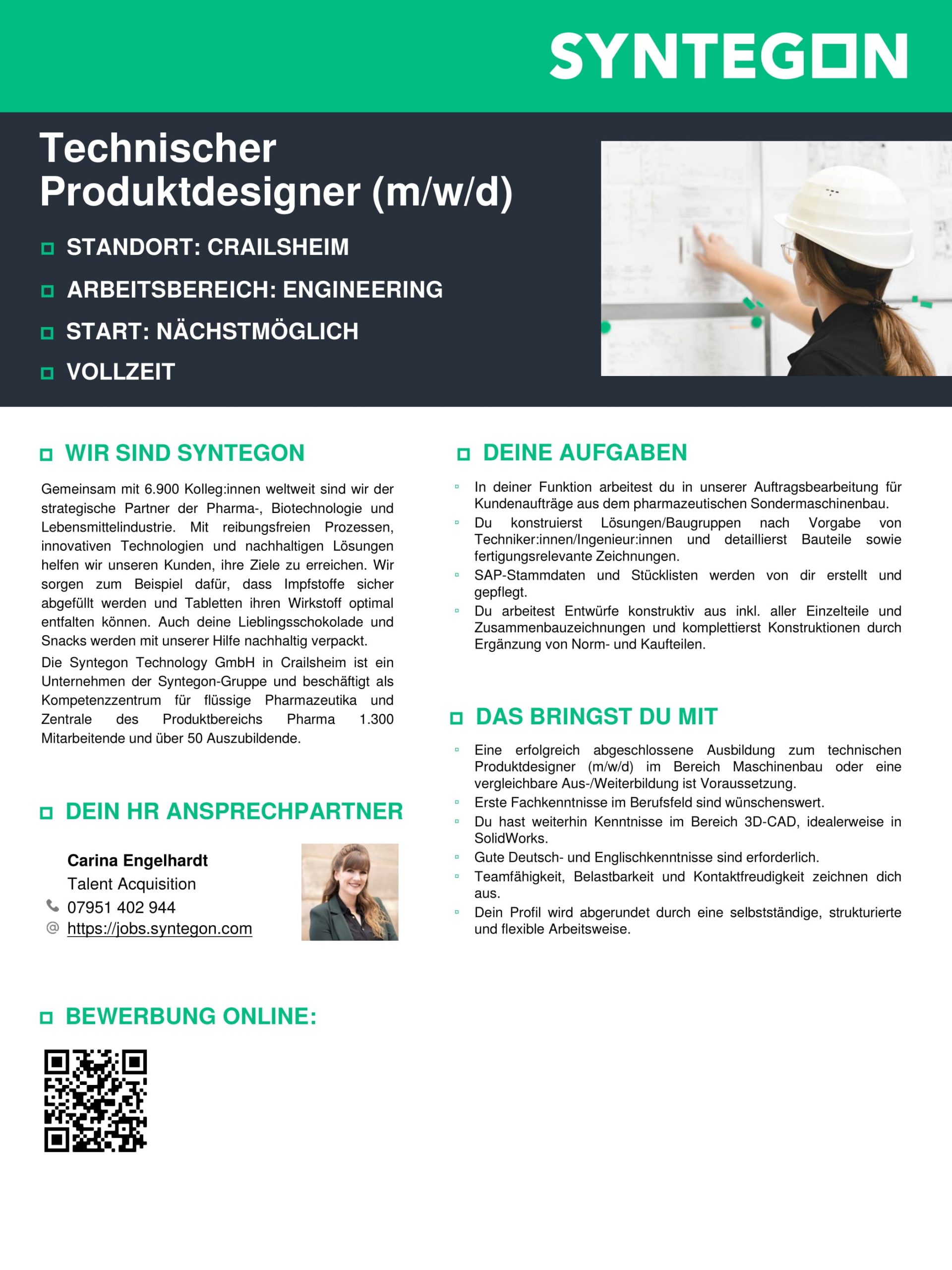 Technischer Produktdesigner